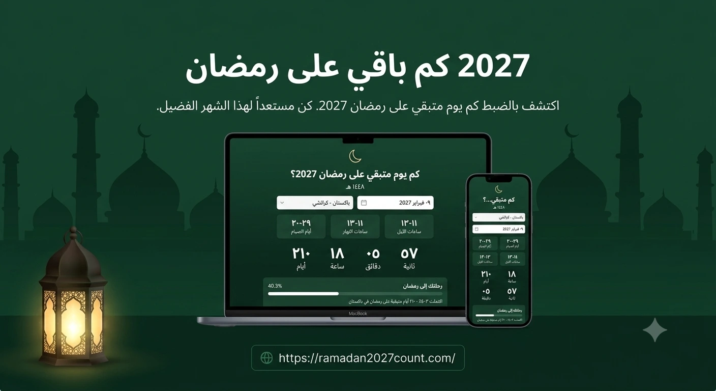 العد التنازلي لعيد الفطر 1448 2027